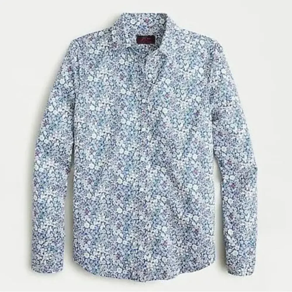 J. Crew Liberty of London Perfect Shirt Liberty June's Meadow Floral Print